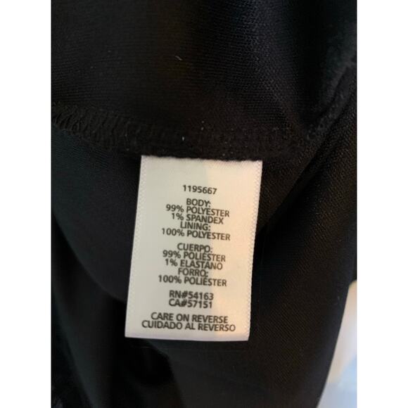 Calvin Klein textured semi-sheer blouse black XXL - Picture 5 of 7